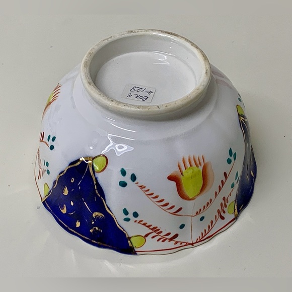 19th Century Vintage Gaudy Welsh Tulip Pattern Lusterware Waste Slop Bowl - Picture 9 of 16